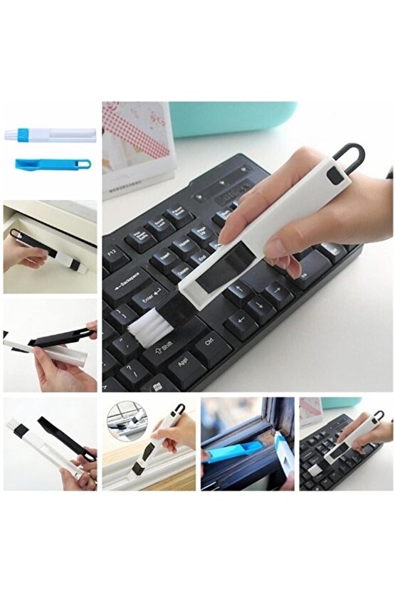 Klavye ve Pencere Oluğu Temizleme Fırçası Mini Kürekli