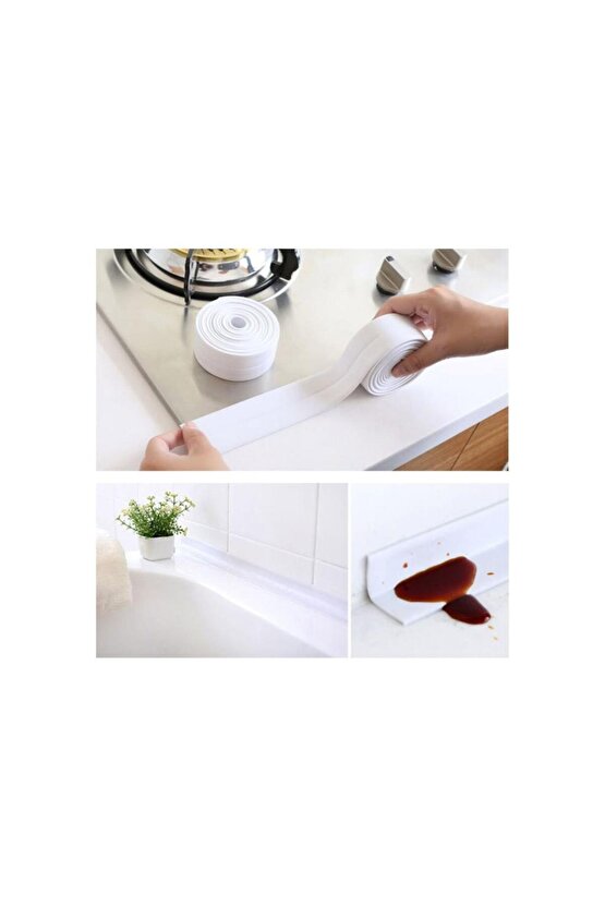 Aveo 1 Adet Su Sızdırmaz Bant Nem Küf Önleyici Lavabo Evye Küvet Kenar Bandı