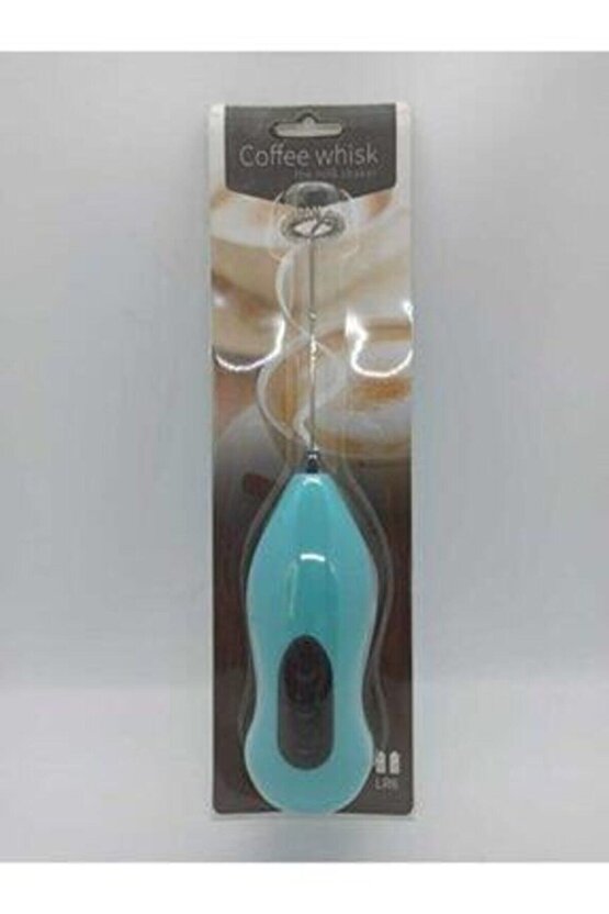Coffe Whisk Pilli Metal Çırpıcı Mini Mixer KahveSüt Köpürtücü