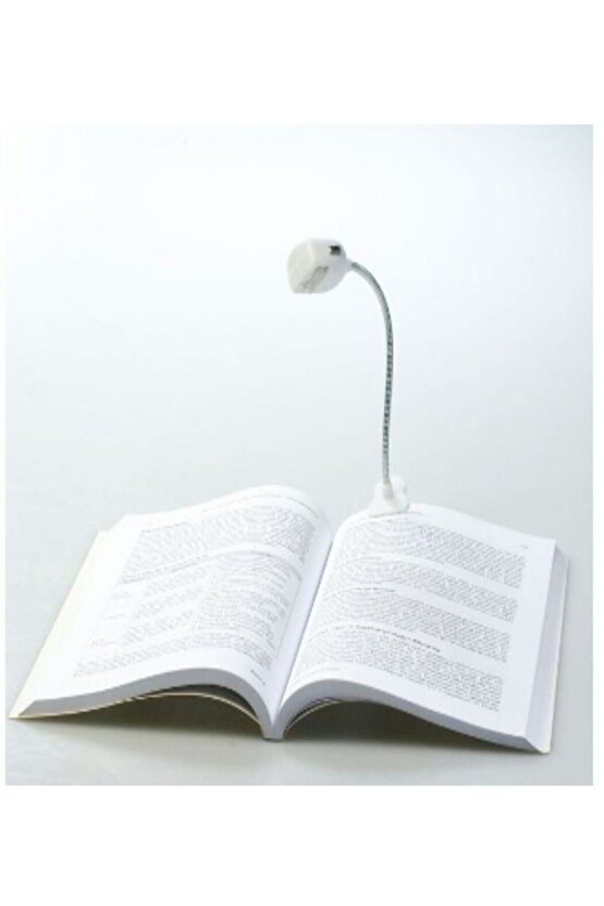 Mandallı Pilli Ledli Kitap Okuma Ve Aydınlatma Lambası