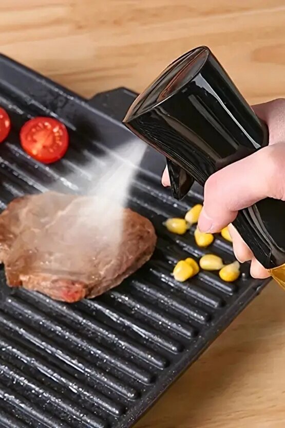 Siyah + Beyaz 2li Airfryer Püskürtme Yağdanlık