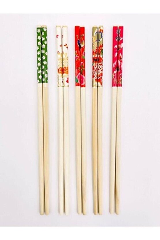 Bambu Chopstick Çubuk Yemek Çubuğu Yıkanabilir Tekrar Kullanılabilir (10 Çift- - 1OL6110-2692