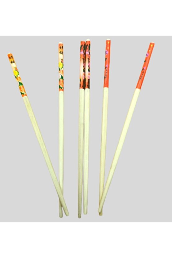Bambu Chopstick Çubuk Yemek Çubuğu Yıkanabilir Tekrar Kullanılabilir (10 Çift- - SBS6110-2692