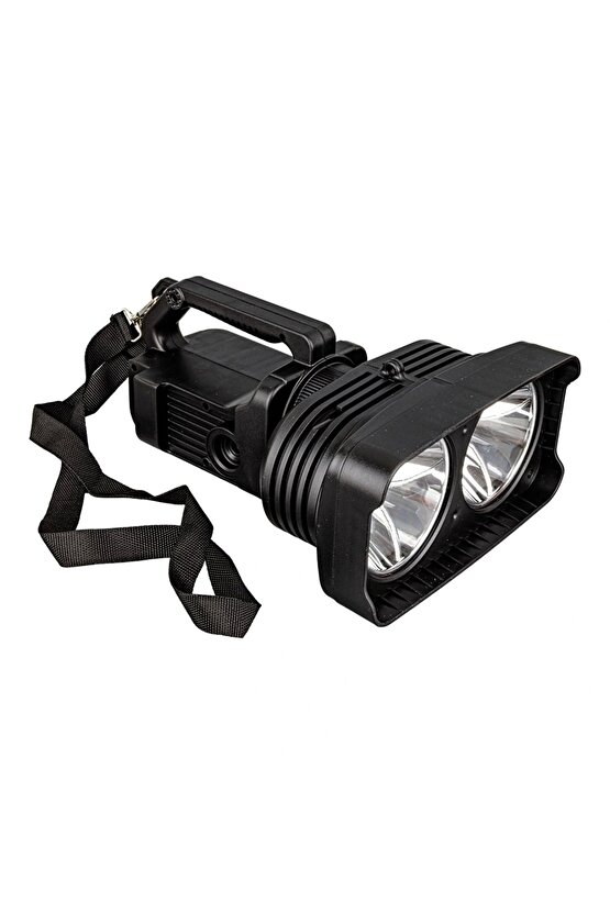 SÜPER PARLAK PİLLİ - ŞARJLI - 4 FARKLI MOD SEÇENEKLİ BATTAL BOY EL FENERİ W5123 (4887)