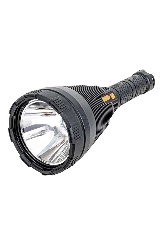 POWERMASTER W5118 SÜPER PARLAK - PİLLİ - ŞARJLI - 4 FARKLI MOD SEÇENEKLİ BATTAL BOY EL FENERİ (4738)