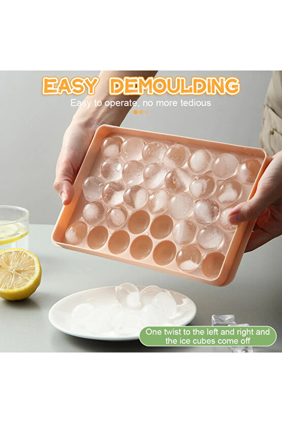 Yuvarlak Buz Yapma Kalıbı Küp Şekilli 160 Plastik CN