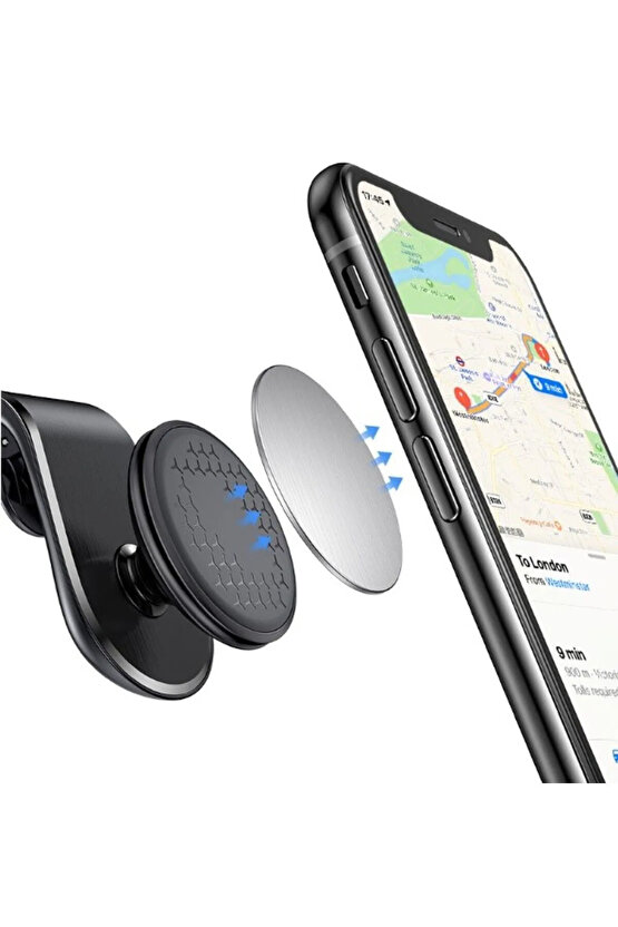 Klipsli Araç Telefon Tutacağı Klima Peteği Araba Telefon Tutacağı Metal Klipsli Düşmeme Garantili