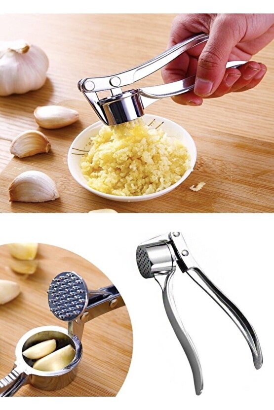 Yuvarlak Şekil Sarımsak Ezici Pres Hazneli Sarmısak Rendesi