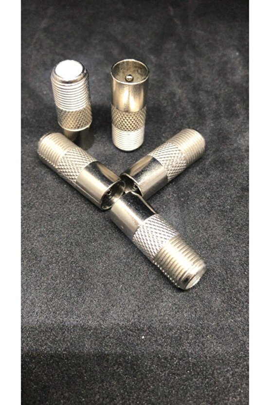 F Konnektör Tv Anten Fişi (60ohm Fiş) Çevirici 5 Adet