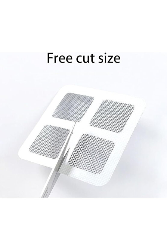 Lavabo Süzgeci Banyo Gider Kapatıcı Sineklik Tamir Kiti Pratik Banyo Saç Kılı Tutucu (10 Adet)