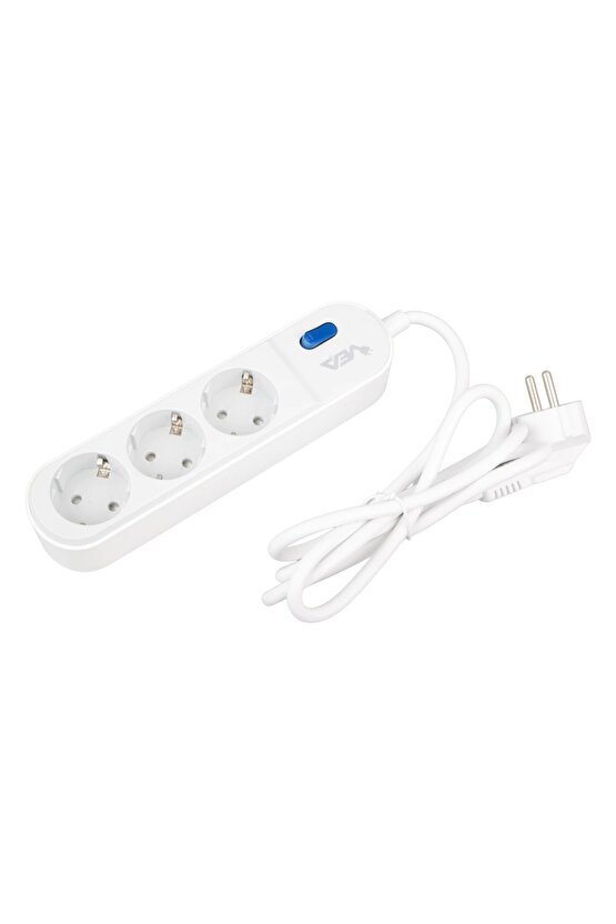 Vea Ve-vega103 A Class 3lü Anahtarlı 1.5 Metre Akım Korumalı Grup Priz Made In Malaysıa