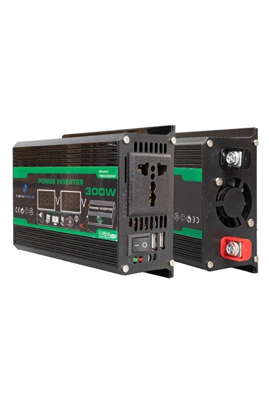Newface TED300W Dijital Ekran 12Volt 300Watt Modified Sinus Power İnverter