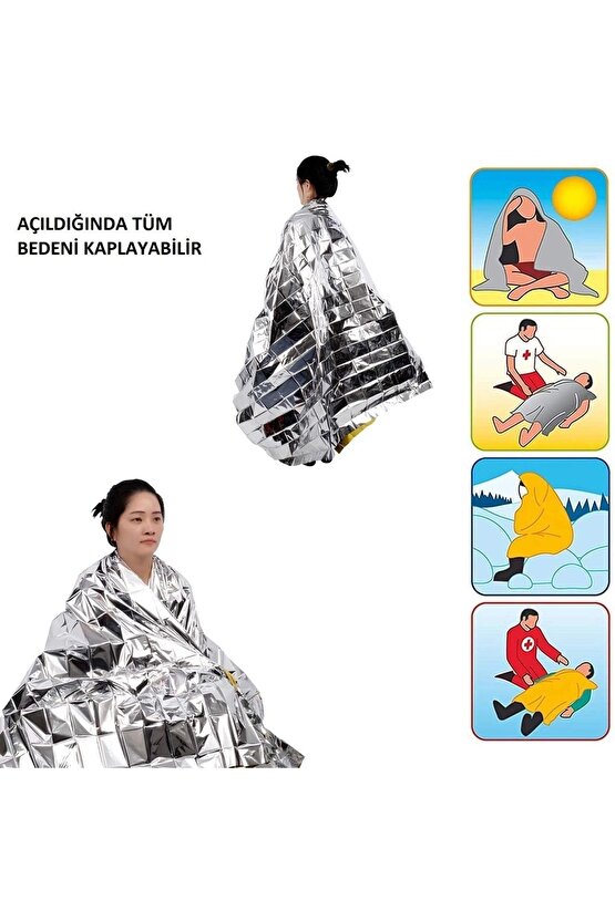Acil Durum Battaniyesi Emergency Foil Blanket 1.6m X 2.1m