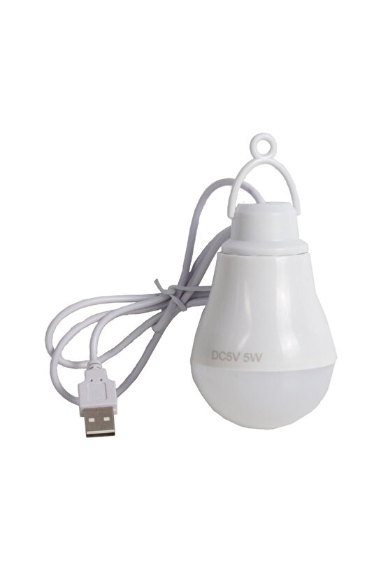 Pm-12765 5 Volt - 5 Watt 1 Metre Usb Kablolu Beyaz Led Ampul