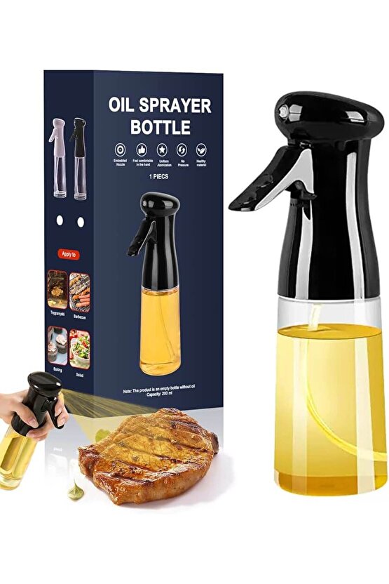 Cam Sprey Şişe Yağdanlık Airfryer Püskürtmeli Yağlık Fısfıs Püskürtücü