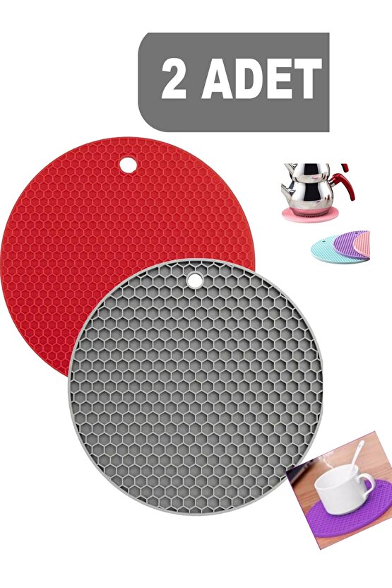 2li Petek Silikon Nihale Modern ve Şık Yanmaz Yapışmaz Karışık Renk