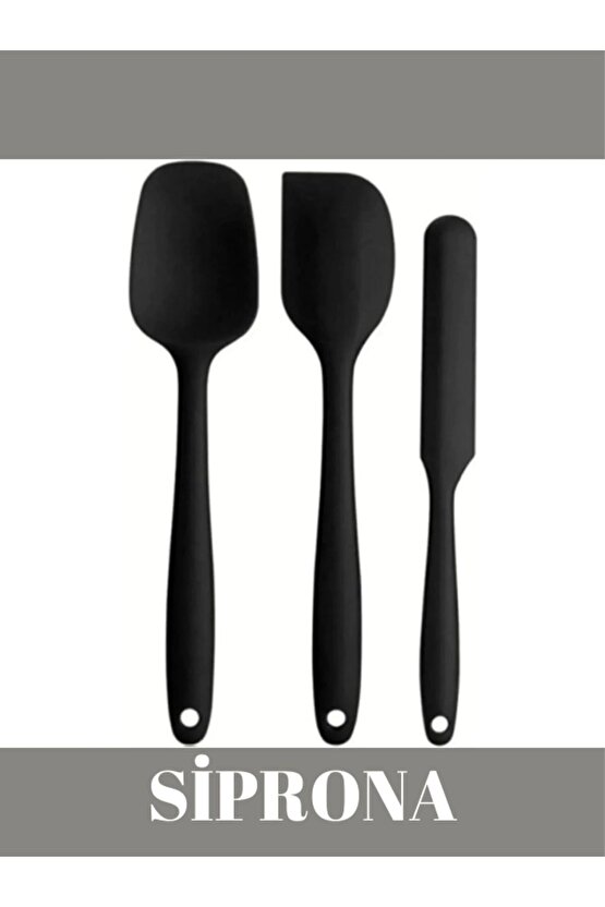 Yanmaz Yapışmaz Silikon 6lı Pasta, Yumurta Fırçası, Kaşık Bıçak, Spatula Mutfak Seti