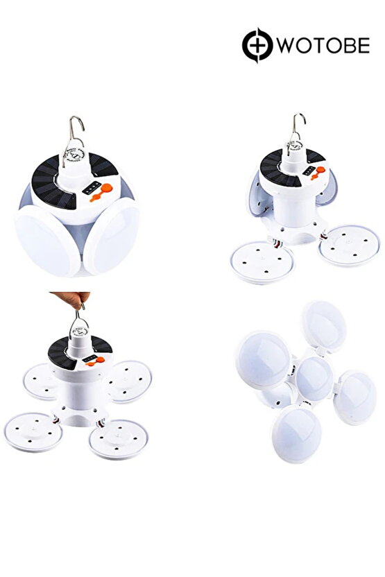 Güneş Enerjili Şarjlı Enerji Tasarruflu Katlanabilir Acil Durum Lambası