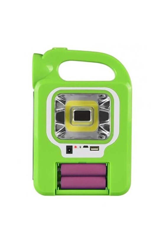 Hb-6399B Solar Tamirci Balıkçı Çalışma Lambası Uzatma Ampul Dahil (Powerbank Özellikli)