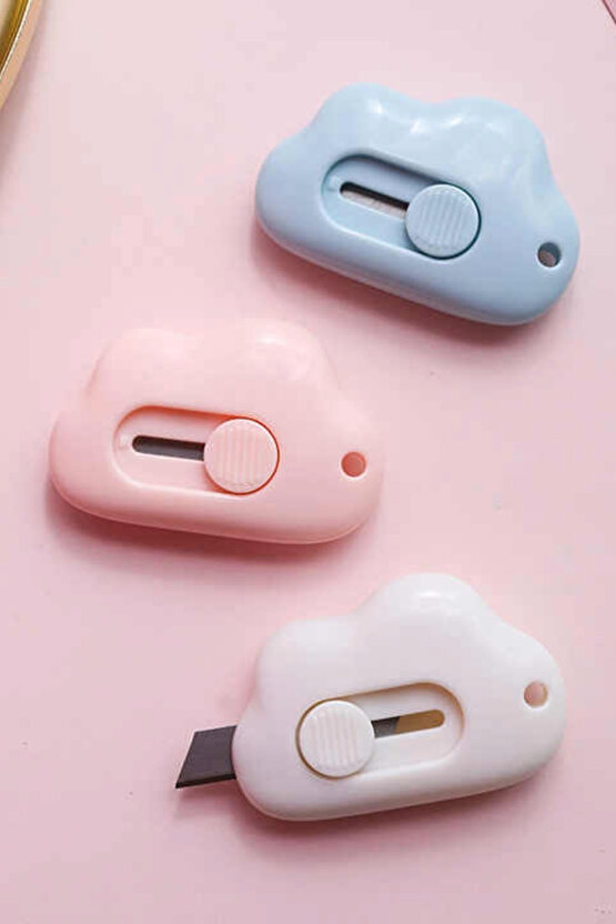 1 Adet Taşınabilir Cep Ve Çanta Mini Falçata | Sevimli Bulut Şeklinde Falçata,maket Bıçağı