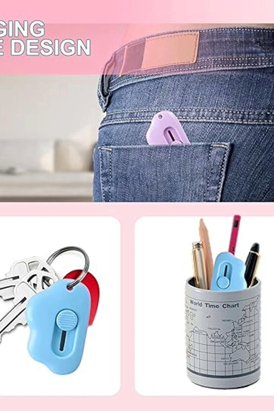 1 Adet Taşınabilir Cep Ve Çanta Mini Falçata | Sevimli Bulut Şeklinde Falçata,maket Bıçağı