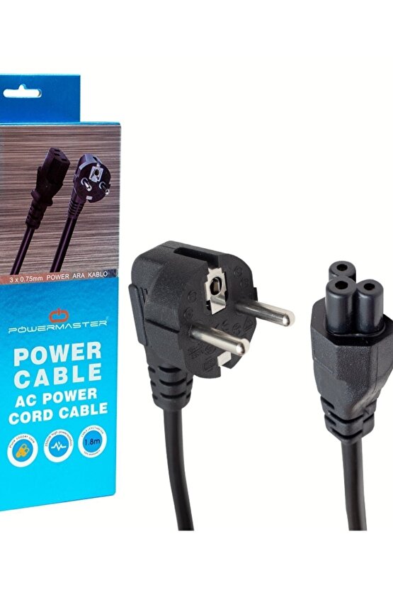 Notebook-laptop Şarj Adaptörü 3lü Yonca Asus-acer-samsung Power Güç Kablosu