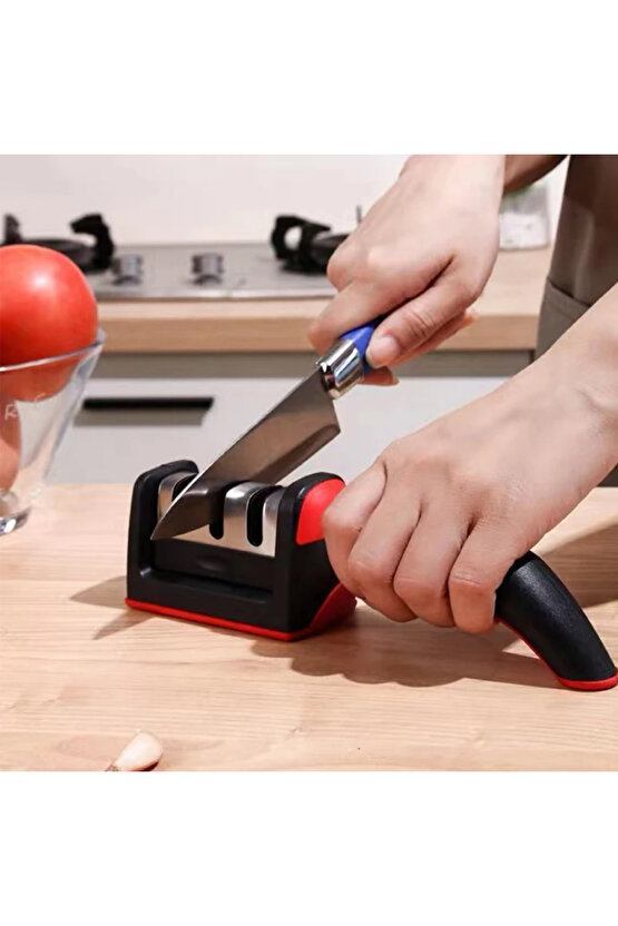 Yeni Model Pratik Sebze Meyve Bıçak Bileyi Mutfak Tipi Bileyici AXE4-6Z11