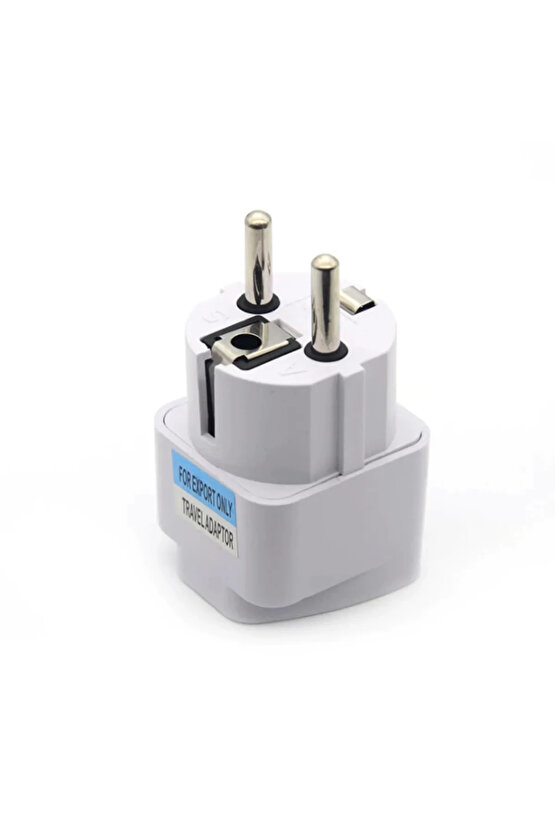 Universal Priz Çevirici Adaptör Amerikan Ingiliz Fiş Dönüştürücü Türk Tipe Fişe Çeviren Başlık