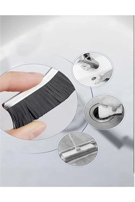 2 ADET Çok Amaçlı Multi İnce Temizlik Fırçası Derz Arası Banyo Mutfak Lavabo Detay Temizleme Fırçası