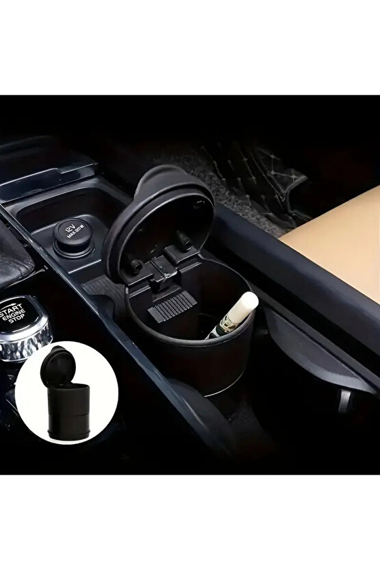 Taşınabilir Oto Araç Içi Mavi Led Işıklı Araba Kül Tablası Oto Küllük (TAŞINABİLİR)