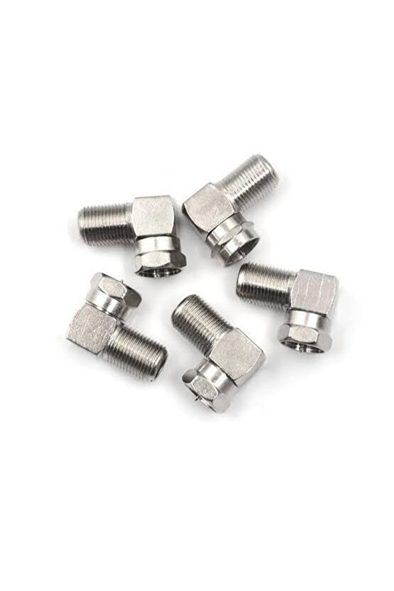 F Konnektör L Fiş 90 Derece Çevirici Anten Kablosu Için F Konnektör 5 adet