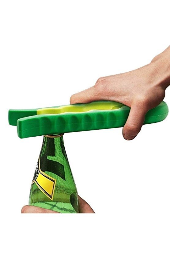 Pratik Kavanoz Kapağı Açacak  4 Boğum 8 Kademeli Şişe Kapak Açacağı (Silikon Kaydırmaz)