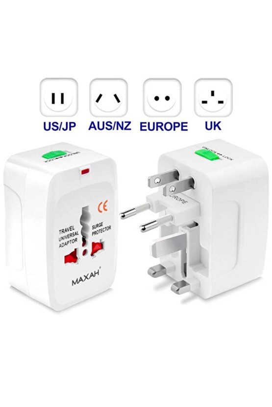 Amerika İngiltere üniversal Priz Çevirici Elektrik Fiş Ucu Dönüştürücü Adaptör Tüm Ülkeler