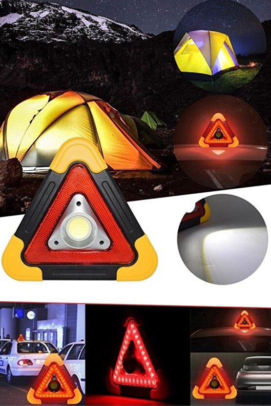 Starmax Sm-8009 Solar Şarjlı Reflektör Işıklı Ikaz Lambası, Güneş Enerjili Reflektör 1410