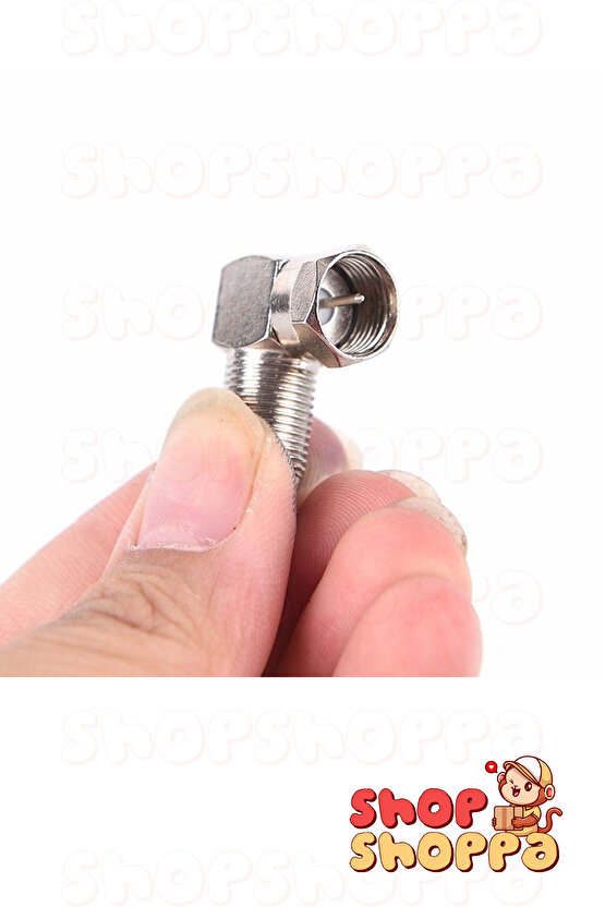 2 ADET 90 Derece F L Konnektör, Uydu Kablosu Ucu, Hızlı F konnektörden F konnektöre L adaptör