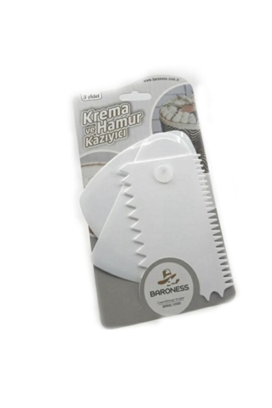 Hamur Kesici Kazıyıcı Şekil Verici Dekoratör Set 3 Lü