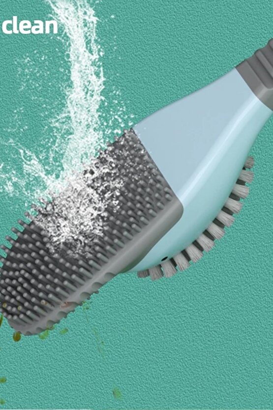 2li  Plastik Slikon Tuvalet Temizleme Fırçası Wc Fırçası Klozet Fırçası Detay Fırçası Dahil