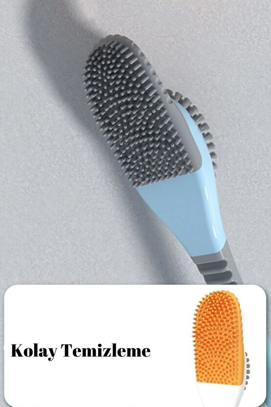 2li  Plastik Slikon Tuvalet Temizleme Fırçası Wc Fırçası Klozet Fırçası Detay Fırçası Dahil