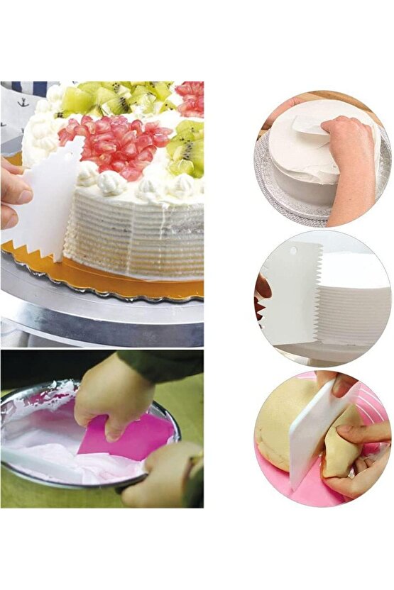 6 Parça Hamur Şekillendirici Hamur Kazıma Kesme Aparatı