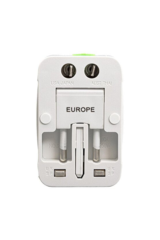 Çok Uçlu Elektrik Priz Ucu Çevirci Seyahat Adaptörü AXE44T-4L1
