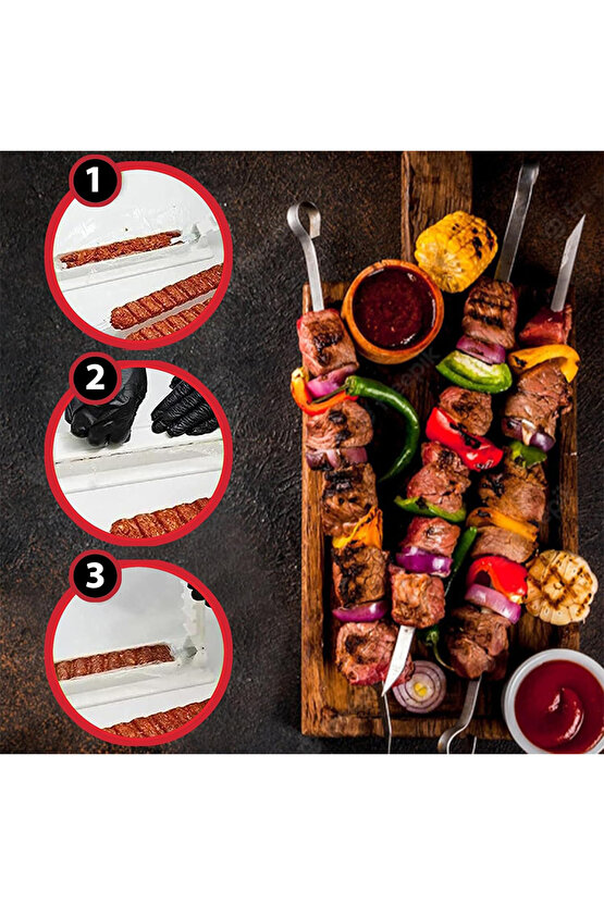 Plastik Hızlı Şiş Kebap Hazırlama Kalıbı AXE9-8V3