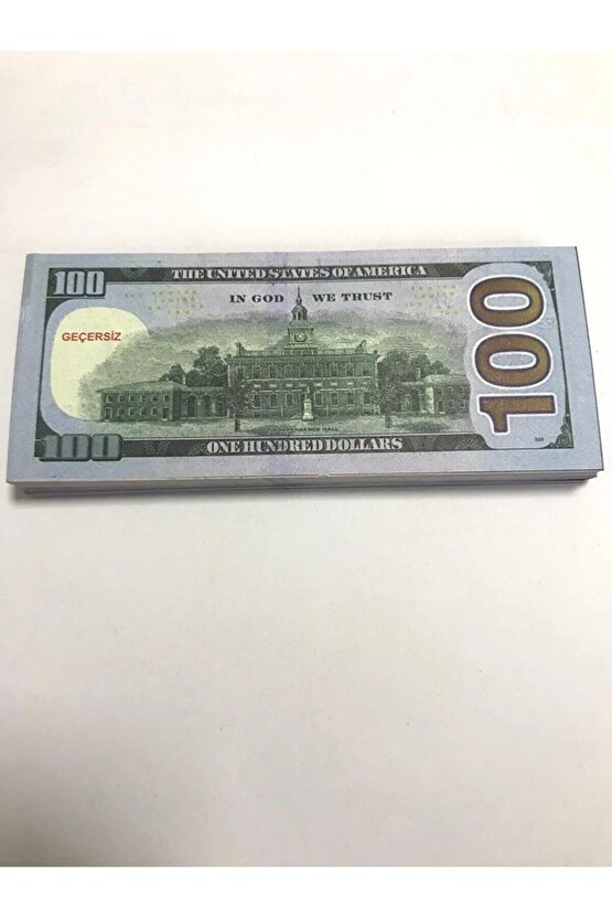 Geçersiz Düğün Şaka Oyun Parası 100 Adet 100 Dolar Deste