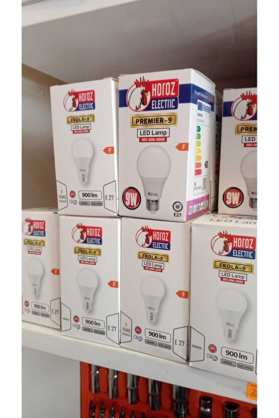 Led Ampul 9 Watt Beyaz 6400 Kelvin 3 Adet