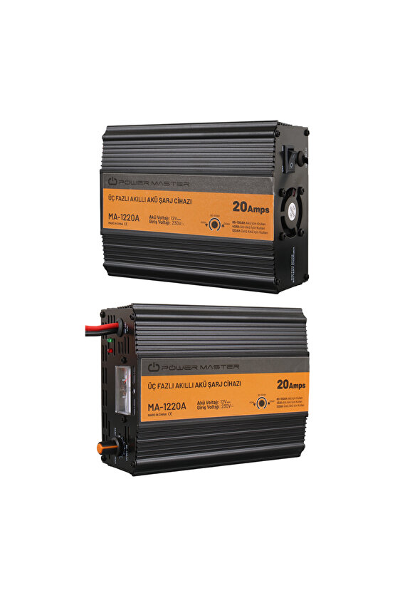 Ma-1220A 12 Volt 20 Amper Akıllı Akü Şarj Cihazı