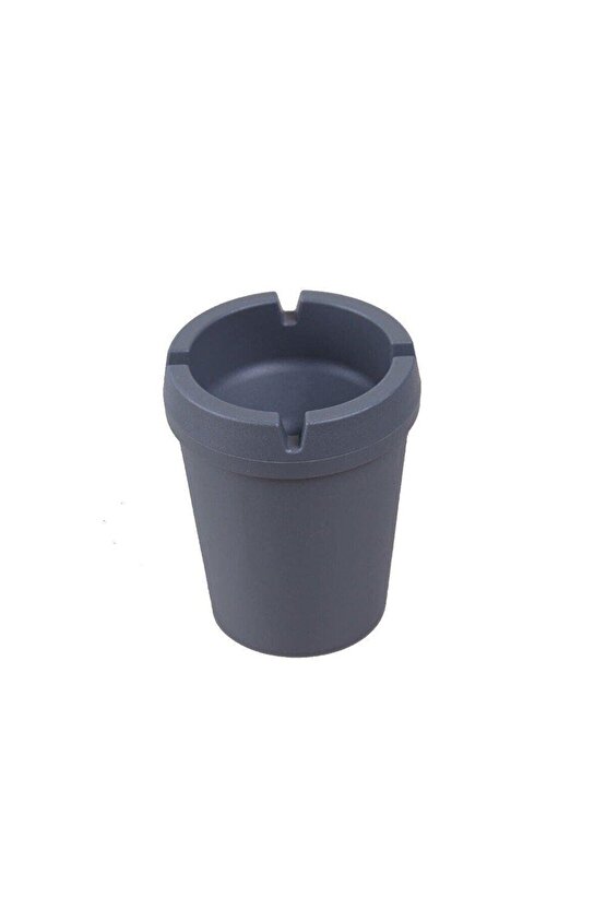 Modern Dizayn Siyah Pratik Kokusuz Küllük Havuzlu Yuvarlak Kül Tablası AXE5-61L9