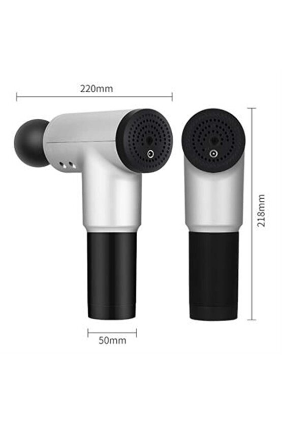 M3LF- 6 farklı seviyeli titreşimli 4 farklı başlıklı büyük boy masaj tabancası