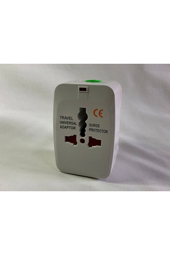 Akım Korumalı Seyahat Priz Adaptörü – Universal Fiş Dönüştürücü
