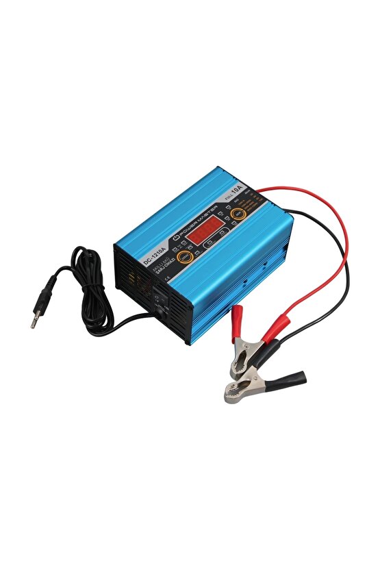 DC-1210A 12-24 VOLT MAX 10 AMPER DİGİTAL EKRANLI AKILLI AKÜ ŞARJ CİHAZI