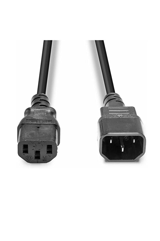3 X 0.75 Mm 1.8 Metre C7 Bilgisayar Power Ara Kablokablosu Dişi Erkek Uç
