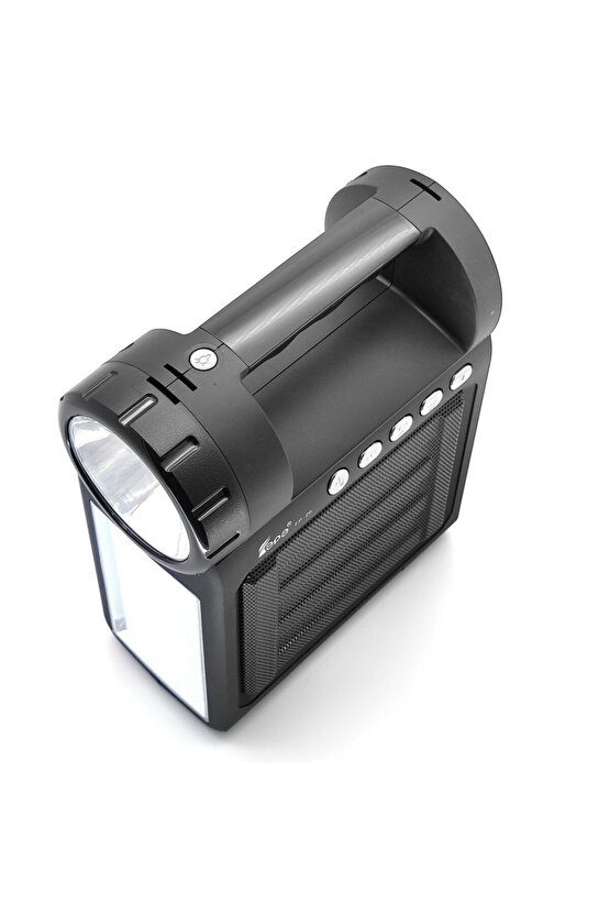 Taşınabilir Bluetooth Hoparlör Usb Girişli SD Kart FM Radyo AUX El Feneri